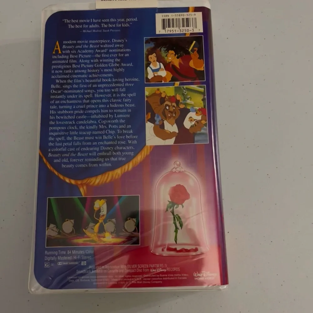 Disney’s Beauty & the Beast 1325 VHS Movie Black Diamond